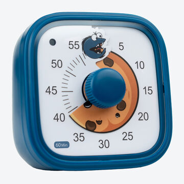 Produktbild für 'Visueller Kinder-Timer mit Cookie-Monster - Lernuhr mit 60 Min. Countdown & Alarmfunktion'