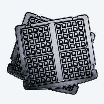 Produktbild für 'Waffelplatten zu Kontakt- und Tischgrill mit Keramik-Antihaftbeschichtung (Nr. 144H03)'