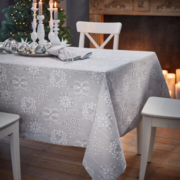Produktbild f�r 'Weihnachtliche Tischdecke mit edlem Glanzeffekt'