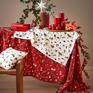 Produktbild f�r 'Weihnachts-Tischdecke im nostalgisch-modernen Look, Tischl�ufer, Tischtuch'