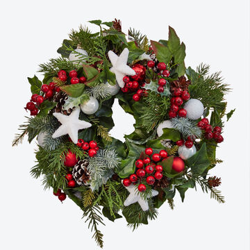 Produktbild für 'Weihnachtskranz im Stil nordischer Weihnachten'