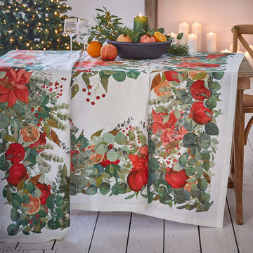 Produktbild für 'Winterliche Leinen-Tischdecke in 5 Formaten'