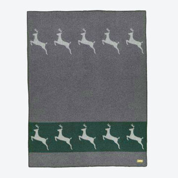 Produktbild fr 'Wolldecke Hirsch - 70 % Merinowolle, 30 % Polyamid, 140/180 cm'