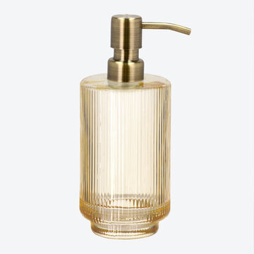 Produktbild f�r 'Zeitlos eleganter Glas-Seifenspender f�r das Bad, Pumpspender, Handseifenspender, Glasspender'