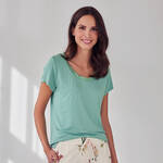 Produktbild fr ' Wolfhl-Shirt fr Damen aus Viskose – Uni'