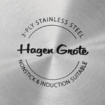 Produktbild fr '5-Lagen Hagen Grote Kupfertpfe: Flacher Braten- und Schmortopf mit Deckel'