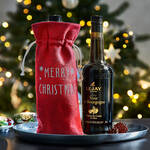 Produktbild fr '3-tlg. Set: Weihnachtlicher Geschenkbeutel fr stilvolle Flaschen-Prsente'