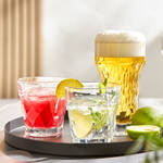 Produktbild für 'Longdrink- und Wasserglas: Elegante Facetten Optik, robust und hochwertig'