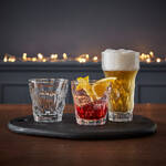 Produktbild für 'Longdrink- und Wasserglas: Elegante Facetten Optik, robust und hochwertig'