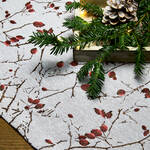 Produktbild für 'Harmonische Winter-Tischdecke mit dezentem Glanzeffekt'