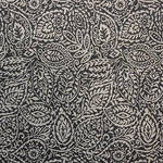 Produktbild für 'Kontrastreiche Paisley-Tischdecke in Schwarz-Weiß'