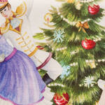 Produktbild für 'Nobler Leinen-Tischläufer mit weihnachtlichen Nussknacker-Motiven, Tischdecke, Tafeldecke, Tischwäsche, Tischläufer'