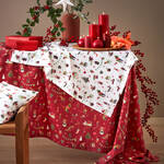 Produktbild für 'Weihnachts-Tischläufer im nostalgisch-modernen Look, Tischdecke, Tischtuch'