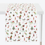 Produktbild für 'Weihnachts-Tischläufer im nostalgisch-modernen Look, Tischdecke, Tischtuch'