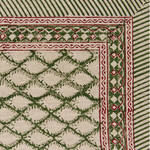 Produktbild fr '2er-Set Tischsets Zypressen - traditionelles Blockprint auf 100 % Leinen'