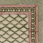 Produktbild fr 'Tischdecke Zypressen - traditionelles Blockprint auf 100 % Leinen'