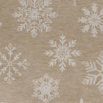 Produktbild fr 'Tischlufer mit Glanzeffekt - Beige, mit Eiskristallen, 50/140 cm'