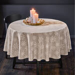Produktbild fr 'Tischdecke mit Glanzeffekt - mit Eiskristallen'