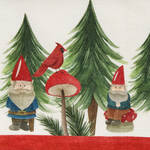 Produktbild fr 'Festlicher Leinen-Tischlufer Weihnachtswald - 100 % Leinen, 45/170 cm'