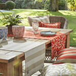 Produktbild f�r 'Outdoor-Wendekissen mit abstraktem Dessin'