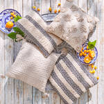 Produktbild für 'Lässiges Rauten-Kissen im Bohème-Stil  30 x 50 cm, Couchkissen, Kissenbezug, Zierkissen, Kissenhülle'