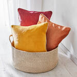 Produktbild fr 'Velour-Dekokissen unifarben - 45/45 cm'