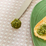 Produktbild fr 'Tischdecke: Mediterrane Oliven-Tischwsche'