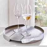 Produktbild fr 'Tablett rund, zum Wenden mit zwei Servierflchen - /H ca. 35/4 cm, Edelstahl'