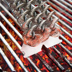 Produktbild für 'Grillrost-Reiniger: Robuste Stahlspiralen und Schaber entfernen hartnäckigste Rückstände'