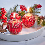 Produktbild fr 'Festlich glitzernde Christbaumkugel-Kerzen'