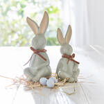 Produktbild für 'Edel glasierter Osterhase mit Schleife'