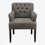 Produktbild für 'Nobler Chesterfield Sessel in Stoffvariante Samt mit Armlehne'