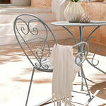 Produktbild fr 'Armlehnstuhl Eisen Belle poque - Grau, B/T/H ca. 56/49/90,5 cm, Gewicht ca. 3,86 kg, belastbar bis 160 kg'