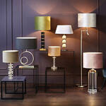 Produktbild fr 'Glamourse Tischlampe mit geschliffenem Glasfu'