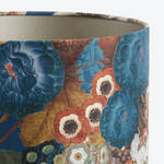 Produktbild für 'Textiler Lampenschirm mit edlem Blumenprint für Stehlampen, Zylinder, Lampenschirm,'