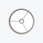 Produktbild fr 'Textiler Lampenschirm in Tweedoptik braun fr Stehlampen, Zylinder, Lampenschirm,'
