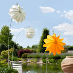 Produktbild für 'Wetterfester LED-Solar-Lampion fürs ganze Jahr, Gartenlampion, Gartenlaterne, Laterne, Lampenschirm'