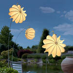 Produktbild für 'Wetterfester LED-Solar-Lampion fürs ganze Jahr, Gartenlampion, Gartenlaterne, Laterne, Lampenschirm'