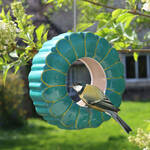 Produktbild fr 'Vogelfutterhaus Keramik - Trkis,  16 cm, 6 cm tief'