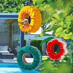 Produktbild fr 'Vogelfutterhaus Keramik - Trkis,  16 cm, 6 cm tief'