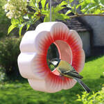 Produktbild fr 'Vogelfutterhaus Keramik - Rot,  16 cm, 6 cm tief'