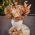 Produktbild für 'Goldfarbenes Blumenarrangement für Ihre Festtagstafel, künstliche Blumen, Heimdekoration, Blumenstrauß'