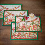 Produktbild fr '2er-Set Leinen-Tischsets Weihnachtsleckereien - 100 % Leinen, 37/48 cm'