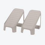 Produktbild fr '2er-Set Schuhablage - Schuhe platzsparend auf 2 Ebenen stapeln, B/H/T ca. 15/18/26 cm'