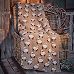 Produktbild für 'Wärmende Walk-Wolldecke mit Schäfchen-Relief-Motiv'