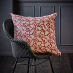 Produktbild fr 'Deko-Kissen Zypressen - traditionelles Blockprint auf 100 % Leinen, 60/60 cm'