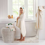 Produktbild fr 'Flauschiges Waschhandschuh-Set aus Bio-Frottee mit Kultmotiv'