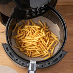 Produktbild für 'Eckige Airfryer-Dauerbackmatte schützt Heißluftfritteuse und Gargut,antihaft, Fritteuse'