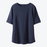 Produktbild für 'Basic Halbarm-Shirt Navy zur Komfort-Mix-Nachtwäsche'