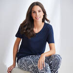 Produktbild f�r 'Perfekt sitzende Pyjamahose aus Baumwoll-Modal-Mix'